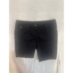 White House Black Market Black Bermuda Shorts Womens Size‎ 6 Stretch
